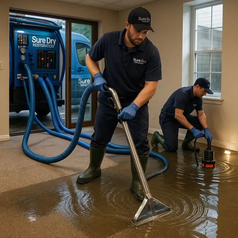 Water Extraction and Removal process in Medford Lakes, NJ